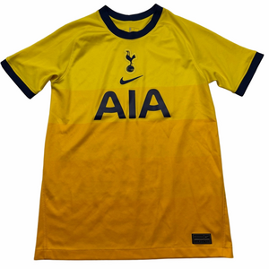 Nike Kids Yellow and Navy Tottenham Hotspur Soccer Jersey Away 2020-21 Boy Large